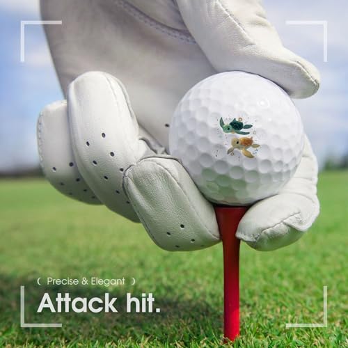 Space Turtle Practice Golf Balls Realistic Feel Long Lasting Limited Flight for Indoor Outdoor Training