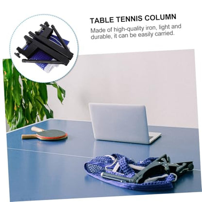 Toyvian Portable Table Tennis Net Post Lightweight Durable Accessory for Easy Setup Anywhere for Home Dark Blue