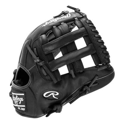 Rawlings Gamer Contour Series Utility Baseball Glove | Youth | Travel | Infield | Outfield | First Base | Black | Right Hand Thrower | Left Hand Thrower