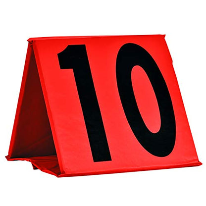 CHAMPRO Non-Weighted Football Yard Markers - 13" x 13", Colors May Vary
