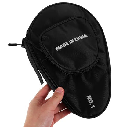KALLORY Table Tennis Paddle Case Cover Gourd Shape, Protective Bag for 2 Rackets and 7 Balls, Sports Storage Pouch for Ping Pong Players and Athletes