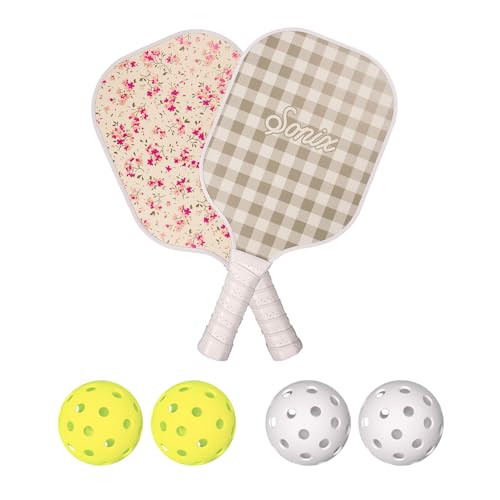 Sonix | USAPA Approved | Pickleball Paddles Set of 2 | Fiberglass Surface Pickleball Set with 2 Rackets, 4 Balls, & Bag