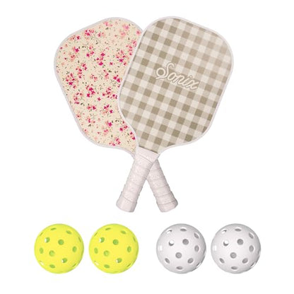 Sonix | USAPA Approved | Pickleball Paddles Set of 2 | Fiberglass Surface Pickleball Set with 2 Rackets, 4 Balls, & Bag