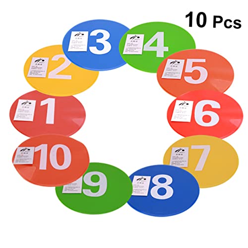 Sosoport 10Pcs Soccer Road Block Markers for Training Spot Markers Durable for Use for Soccer Basketball Agility Drills