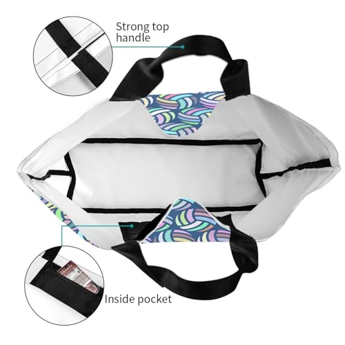 Sport Soccer Large Tote Bag Simple Casual Portable Shoulder Bags Reusable Grocery Handbag For Women Gym Travel