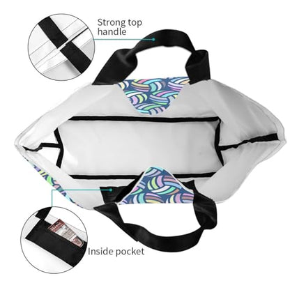 Sport Soccer Large Tote Bag Simple Casual Portable Shoulder Bags Reusable Grocery Handbag For Women Gym Travel