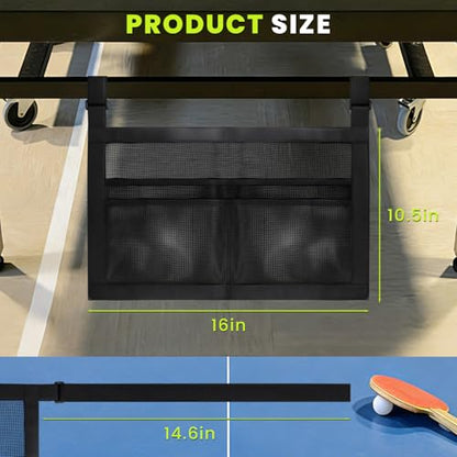 Under Table Tennis Ball Holder, Under Table Tennis Racket Holder for Balls & Pickleball Paddles, Pickleball Paddle Rack Organizer Holder, Ping-Pong Paddle Holder for Tone Sound Rackets Globes Gear