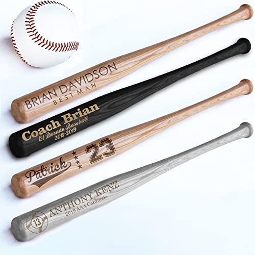 Personalized Mini Bat 18″, Custom Mini Baseball Bat, Personalized Coach Gift, Team Gift, Tee Ball, Baseball Team Coach Gift, Little League Gift, Softball Team Coach Gift