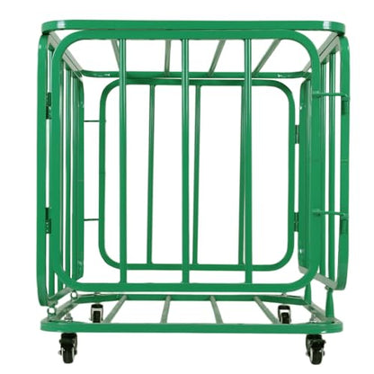 Ball Storage Cart Rolling Basketball Rack with Wheels & Lid Rolling Storage Bin for Gyms Schools Clubs Indoor and Outdoor