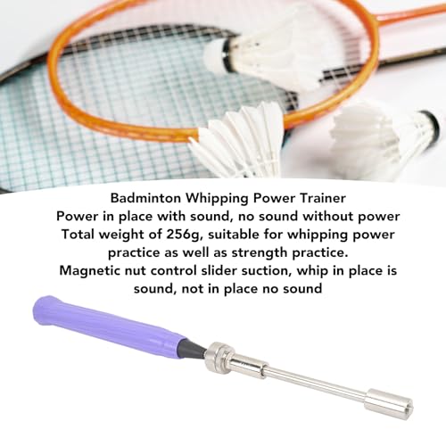 Professional Badminton Swing Trainer for Strength and Skills Improvement Adjustable Magnetic Feedback System Stainless Steel Portable Training Equipment for Beginners Adults Kids
