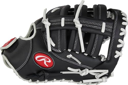 Rawlings | SHUT OUT Fastpitch Softball First Base Mitt | Left Hand Throw | 12" - Single Post Double Bar Web | Black
