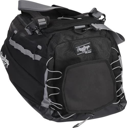 Rawlings | MACH Hybrid Backpack/Duffle Equipment Bag | Baseball & Softball | Multiple Colors - color: Black