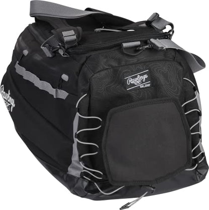 Rawlings | MACH Hybrid Backpack/Duffle Equipment Bag | Baseball & Softball | Multiple Colors - color: Black