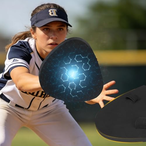 Hikeen 2-Piece Pancake Baseball & Softball Training Glove,Flat Premium Leather and Foam Fielding Gear Set, Infield Training Gloves for Two Hands Practice