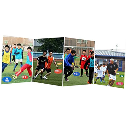 Sosoport 10Pcs Soccer Road Block Markers for Training Spot Markers Durable for Use for Soccer Basketball Agility Drills