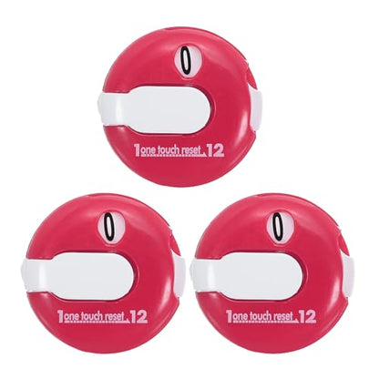 PATIKIL Golf Score Counter Mini Golf Shot Stroke Attachment Counter Clicker Clip - color: Pink White