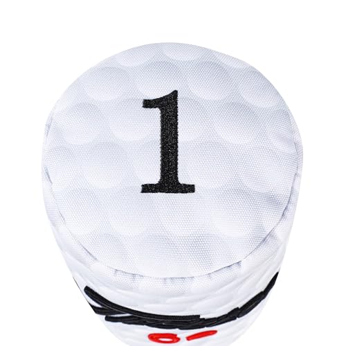 Funny Golf Head Covers - Barrel Style Driver Headcover, Fairway Wood 3 Wood and Hybrid, Putter Covers for Blade and Mallet with 3D Raised Embroidery - Unique Golf Gift & Accessories - size: DRIVER