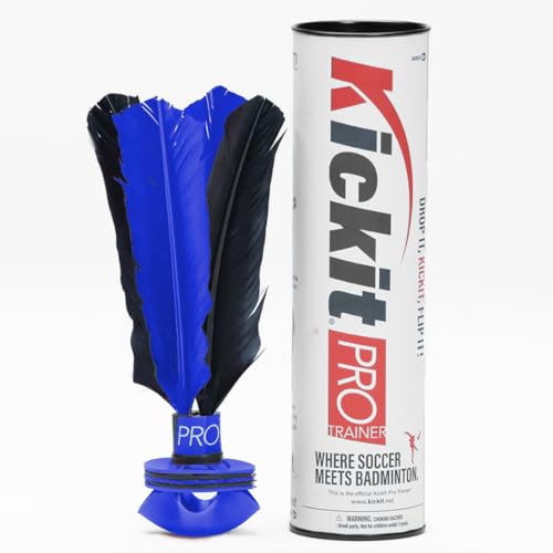 Kickit | The Original Birdie Soccer PRO Trainer | Play Outdoors, Indoors or Backyard, Beach or Tailgate, All Ages Fun & Travel Friendly (Black & Red) - color: Blue & Black PRO