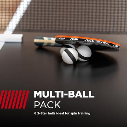 STIGA 1-Star Balls - color: Black, size: 6 Pack