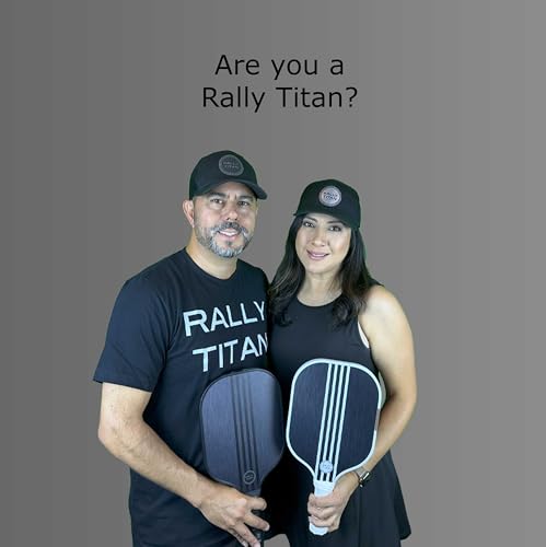 Pickleball Paddle | T300 Textured Carbon Fiber Surface | Polypropylene Honeycomb Composite Core | Cushion Grip | Single Paddle with Cover from Rally Titan for Men & Women