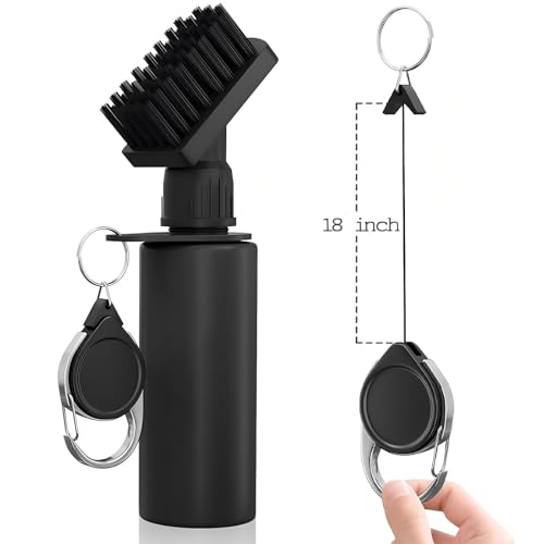 Golf Club Brush Cleaner – Perfect Christmas Gift for Golf Lovers, Essential Golf Accessories for Men with Built-in Water Bottle – 7.5” Portable Golf Cleaning Tool