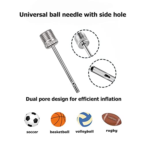 30+2 PCS Ball Pump Inflation Needle，Air Inflate Pump Needles for Basketball, Soccer Ball, Volleyball, Football, and All Other Sports Balls