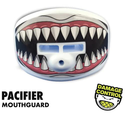 DAMAGE CONTROL Pacifier Mouthpiece – Football Mouthguard with Helmet Strap, Protects Teeth, Jaw & Mouth – Mouth Piece for Sports, No Boiling, Allows Airflow – Gear for Adults & Youth (Jawsome 2.0) - color: Jawsome 2.0