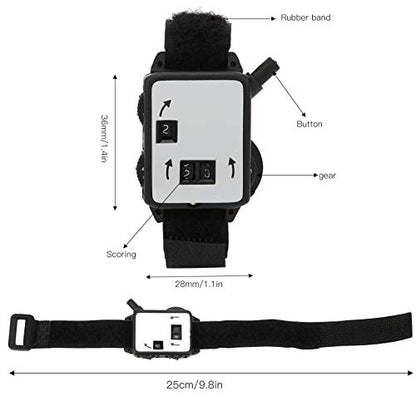 Golf Stroke Counter for Women, 3Pcs Golf Score Counter, Manual Golf Counter Tool, Plastic Dial Score Counters with Wristband Design for Keeping Scores, 1.4x1.1x0.3inch
