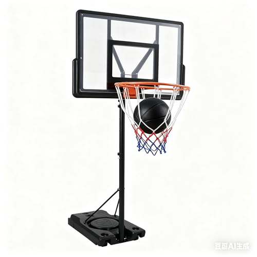 Basketball Hoop Outdoor Adjustable, 10 Ft Portable Basketball Hoop for Adults, Kids, and Youth in Indoor, Backyard, Driveway with Gym