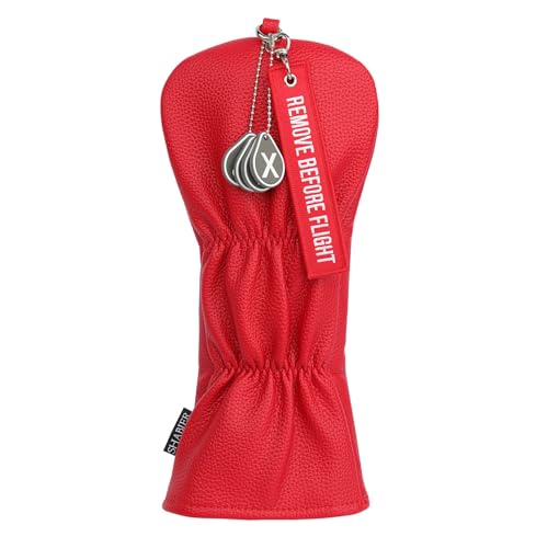 Golf Head Cover with RBF Design for Golf Club - size: for Hybrid, style: Red