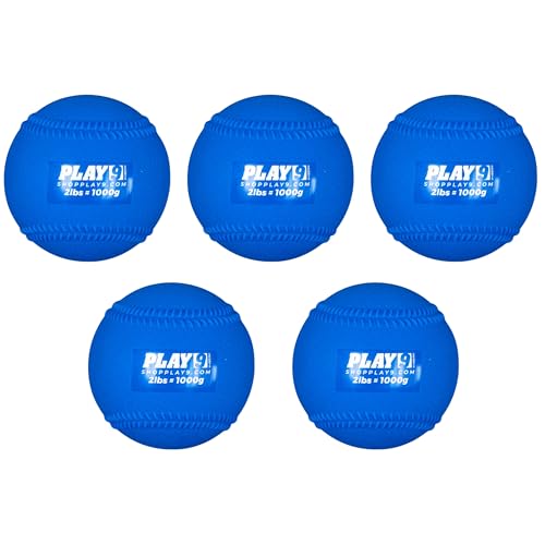 Plyoball Weighted Ball Set for Throwing and Pitching Training - Training Balls for Softball - Builds Speed, Strength, & Muscle Memory - style: Set of 5 (2 lb)