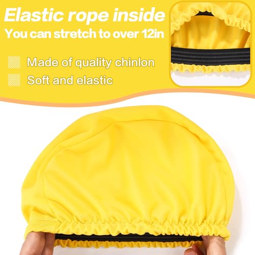 Football Helmet Covers Scrimmage Caps-Perfect for Football, Hockey, and Lacrosse Practice Sessions.The Fabric is Elastic& Bright Colors for Team Identification - color: Yellow-6pcs