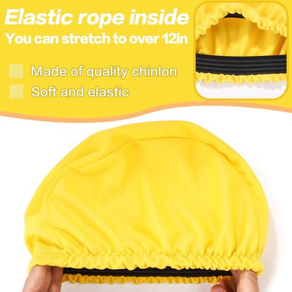 Football Helmet Covers Scrimmage Caps-Perfect for Football, Hockey, and Lacrosse Practice Sessions.The Fabric is Elastic& Bright Colors for Team Identification - color: Yellow-6pcs