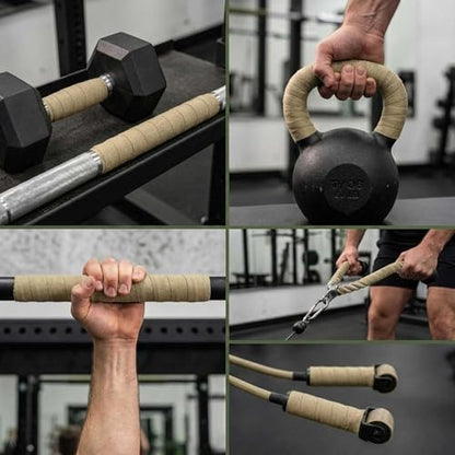 2 Rolls Magsaddle Gun Grip Tape, Non-Reflective, No Residue Goon Grip Tactical Tape for Pistol, Handgun, Rifle, Sports, Tool, Pull Up Bars, Handles, Bats, Rackets, Gym Equipment, Handrails - color: FDE