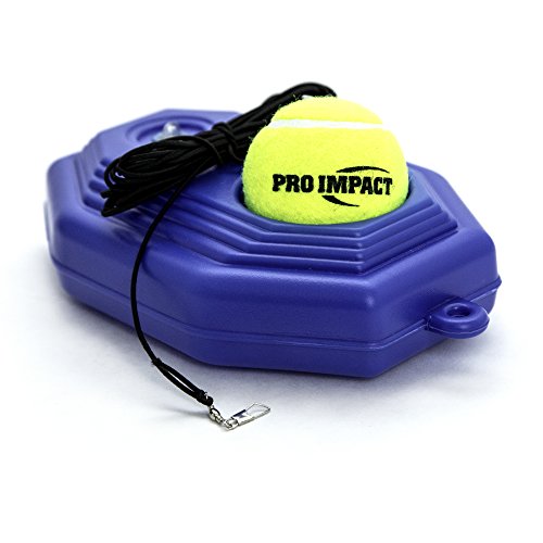 Tennis Trainer Rebounder Ball – Solo Training Equipment with Fillable Baseboard & Rope – Durable Self-Practice Tennis Trainer for Improving Reflexes & Footwork