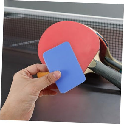 BESPORTBLE Outdoor Table Tennis Racket Cleaner Paddle Cleaning Sponge Eraser Racket Wipes Gentle Bristles Reusable Easy to Use