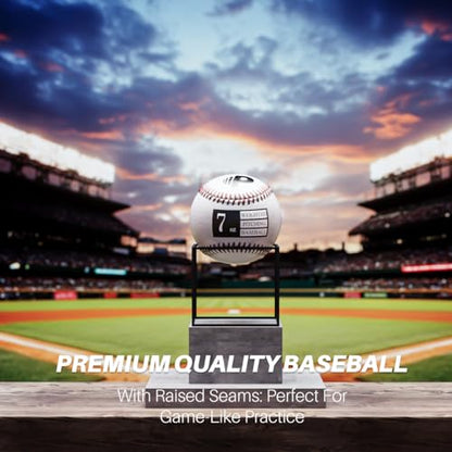 Premier Pitching Weighted Leather Baseballs | Weighted Training Balls to Improve Power & Pitching Training | Increase Pitch Velocity for All Skill Levels - size: 7 Oz