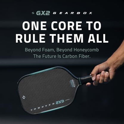 Gearbox GX2 Pickleball Paddle - Carbon Fiber Face, SST 2.0 Power Core, High Spin & Control for an Exceptional All Around Paddle