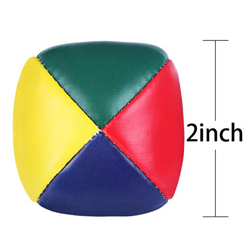 6 Packs Juggling Balls Set for Beginners, Quality Mini Durable Juggle Ball Kit, Soft and Easy for Beginners Juggle - color: Rainbow