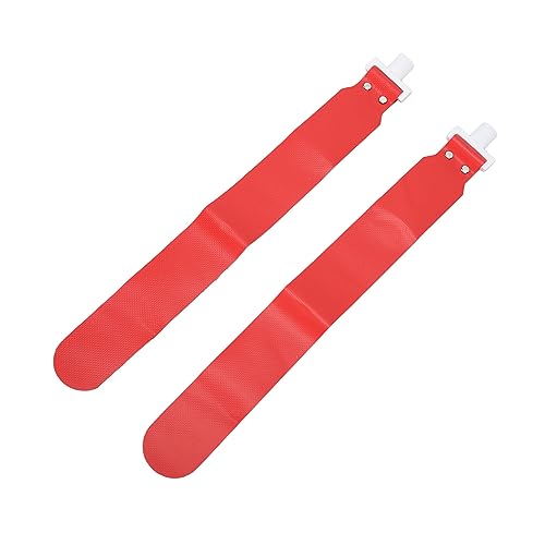 Adjustable Flag Football Set, 5 PCS PP Adjustable Flag Football Belts with 2 Flags for Youth and Adults, Training Equipment for Sports Games and Activities (Red)