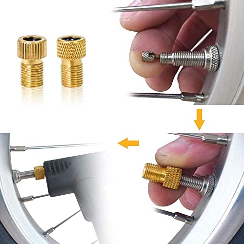 Pump Parts Valve Adapter Kit Valve Adapter 6 Set Bicycle Floating Ball Air Pump French American English English All Air Bed Air Needle for Ball Durability
