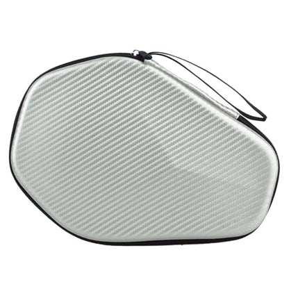 Portable Table Tennis Racket Bag Waterproof Ping Pong Paddle Storage Case Hard Cover Waterproof Ping Pong Paddle Bag Ping Pong Paddle Storage Bag Holds 2 Rackets Functional - color: Silver