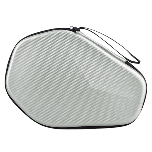 Portable Table Tennis Racket Bag Waterproof Ping Pong Paddle Storage Case Hard Cover Waterproof Ping Pong Paddle Bag Ping Pong Paddle Storage Bag Holds 2 Rackets Functional - color: beige, (champagne)