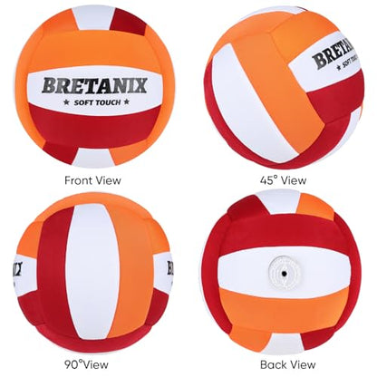 Soft Indoor Volleyball for Practice – Super Soft Foam Ball with Fabric Cover, Lightweight Training Volleyball for Indoor Home Play, Ideal for Boys & Girls, Youth, Beginners