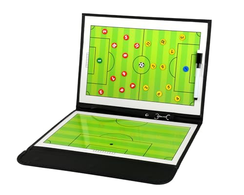 Magnetic Soccer Coaching Board Tactical Clipboard Kit with Dry Erase Portable Strategy Coach Board