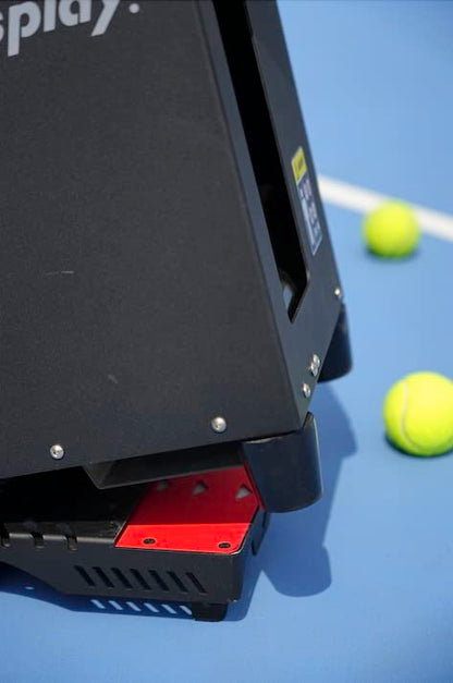 Portable Tennis Ball Machine (26lbs) - Dual Motor for TopSpin and Backspin, 80+ Balls, Max 68MPH, 4+ Hours Play with External Lithium Battery - style: Oscillator (N1/N2)