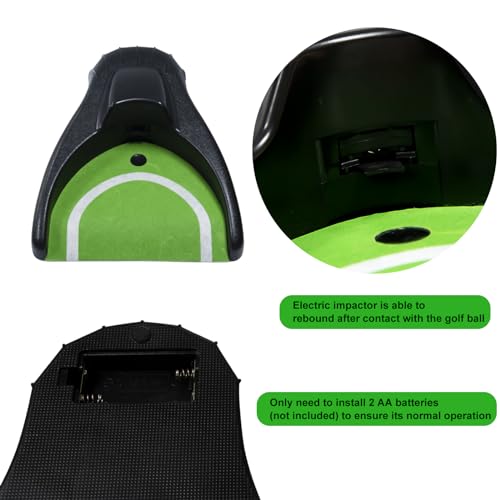 Putting Machine with Ball Return, Golf Putting Cup Golf Training Aid for Indoor & Outdoor Garden Backyard Use