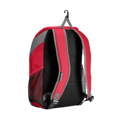 Easton Dugout Backpack Equipment Bag | Baseball & Softball | Multiple Colors - color: Red