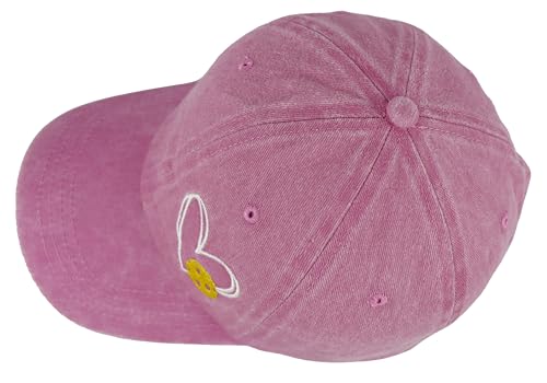 Pickleball Baseball Cap for Men Women, Funny Adjustable Embroidered Cotton Outdoor Sport Pickle Ball Heart Hat - color: Pink-1