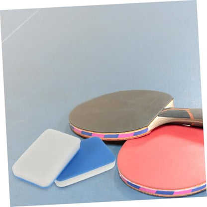 2Pcs Table Tennis Racket Cleaner Portable Outdoor Paddle Cleaning Tool with Soft Sponge Material for Gentle Care and Reusable Use Essential for Paddle Cleanliness